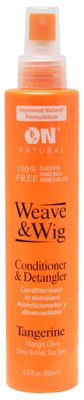 On Natural On Organic Premium Oil-free Weave &amp; Wig Spray Tangerine, 8 Fluid Ounce