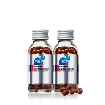 PHYTO Phytophanre 100% Natural Hair Loss Thinning Dietary Supplement, 4-Month Supply,Capsule, 120 Count (Pack of 2)