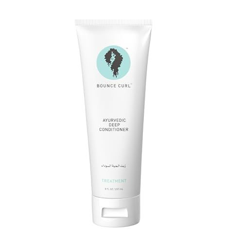 Bounce Curl Ayurvedic Deep Conditioner with Herbs and Oils for Hydration, Vegan, Cruelty-Free, Certified Organic (8oz)