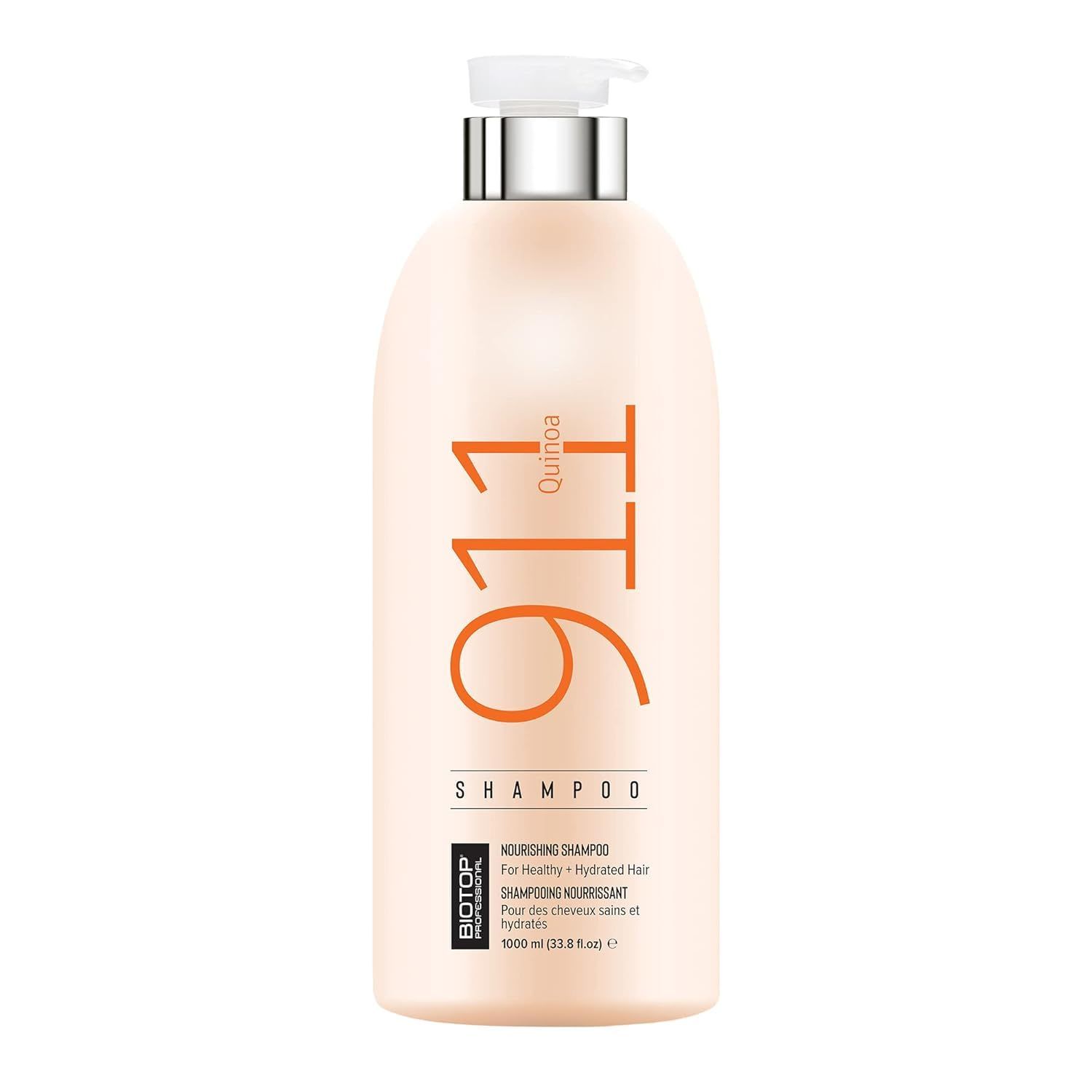 Biotop Professional 911 Quinoa Shampoo for Women &amp; Men - Sulfate Free Nutritive Shampoo with Argan Oil - Made with Quinoa Protein for Dry, Lifeless, and Damaged Hair (33.8 fl oz/1 L)