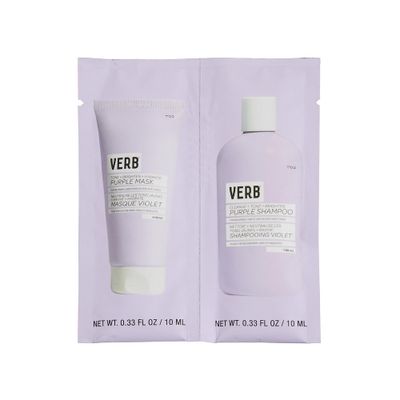 Verb Purple Shampoo &amp; Mask Duo, 10ml Packette