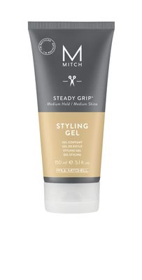 MITCH by Paul Mitchell Steady Grip Hair Gel for Men, Medium Hold, Medium Shine, For All Hair Types, Especially Fine to Medium Hair, 5.1 fl. oz.