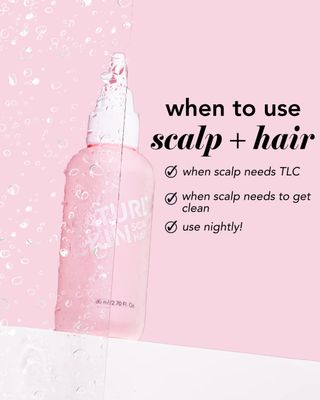 Saturday Skin Scalp + Hair Strengthening Peptide Treatment Overnight Serum Awakened Pepped Nourished Thicker Longer for Thin & Dry Hair Collagen Keratin (2.70 Fl. Oz.)