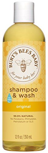 Burt&#39;s Bees Baby Shampoo &amp; Wash, Original Tear Free Baby Soap - 12 Ounce Bottle