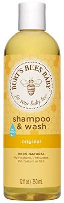 Burt&#39;s Bees Baby Shampoo &amp; Wash, Original Tear Free Baby Soap - 12 Ounce Bottle