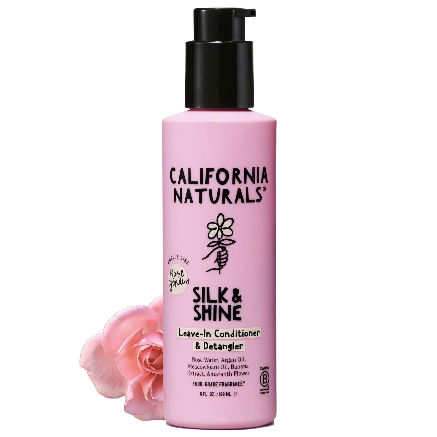 California Naturals Leave In Conditioner, Coconut Milk Hair Care Detangler, Natural, Vegan, Paraben &amp; Sulfate Free, Smoothing, Primer &amp; Stylerfor Frizzy, Dry, Hair and All Hair Types, 6 fl oz
