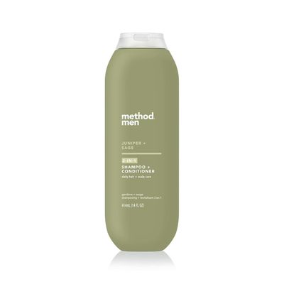 Method Men 2-in-1 Shampoo + Condtioner, Juniper + Sage, 14 Ounces