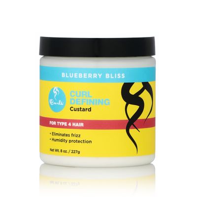 Curls Blueberry Bliss Defining Custard - 8 oz, Cream for Frizz Control &amp; Humidity Protection, Enriched with Aloe Leaf Extract, Coconut Oil, Shea Butter &amp; Mango Seed Butter, Type 4 Coils
