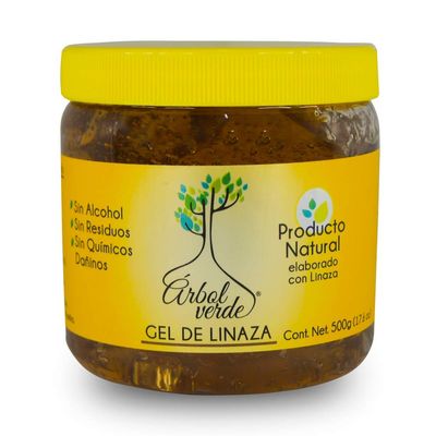 Linseed Hair Gel (17.6 oz) - Natural products- Fights Hair Loss - No alcohol, No sulfates, No Parabens, No Silicon