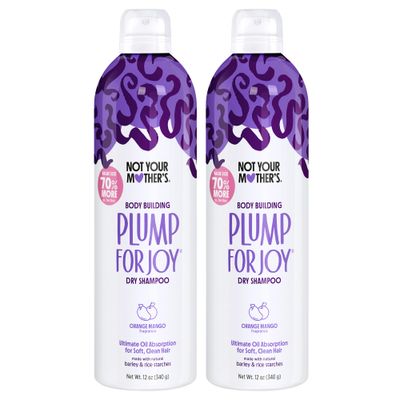 Not Your Mother&#39;s Plump for Joy Jumbo Dry Shampoo (2-Pack) - 12 oz - Dry Shampoo for Ultimate Hair Oil Absorption - For All Hair Types