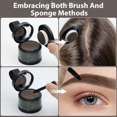 2 Pack Hairline Powder for Women and Men, Used to Root Touch Up Hair Color, Thinning and Gray Hair Coverage and Bald Spots Coverage, New Dark Brown