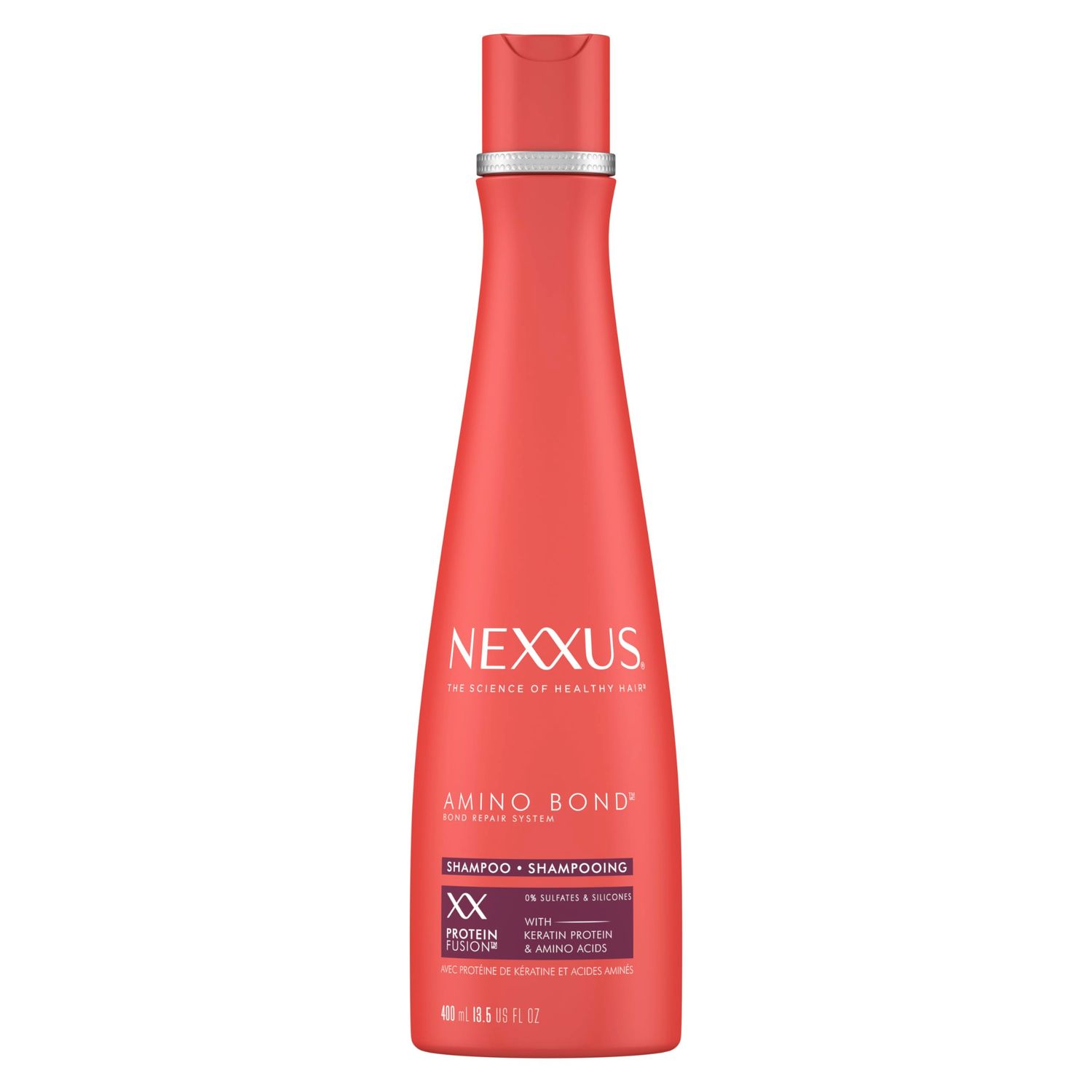 Nexxus Shampoo Amino Bond for All Types of Damaged Hair with Amino Acids &amp; Keratin Protein 13.5 oz