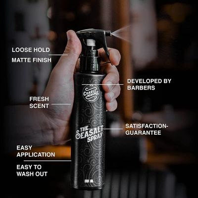 Sea Salt Spray for Men - Salt Water Texture &amp; Volume Spray for Mens Beach Waves &amp; Curls with Heat Protection 200 ml - Made in Germany