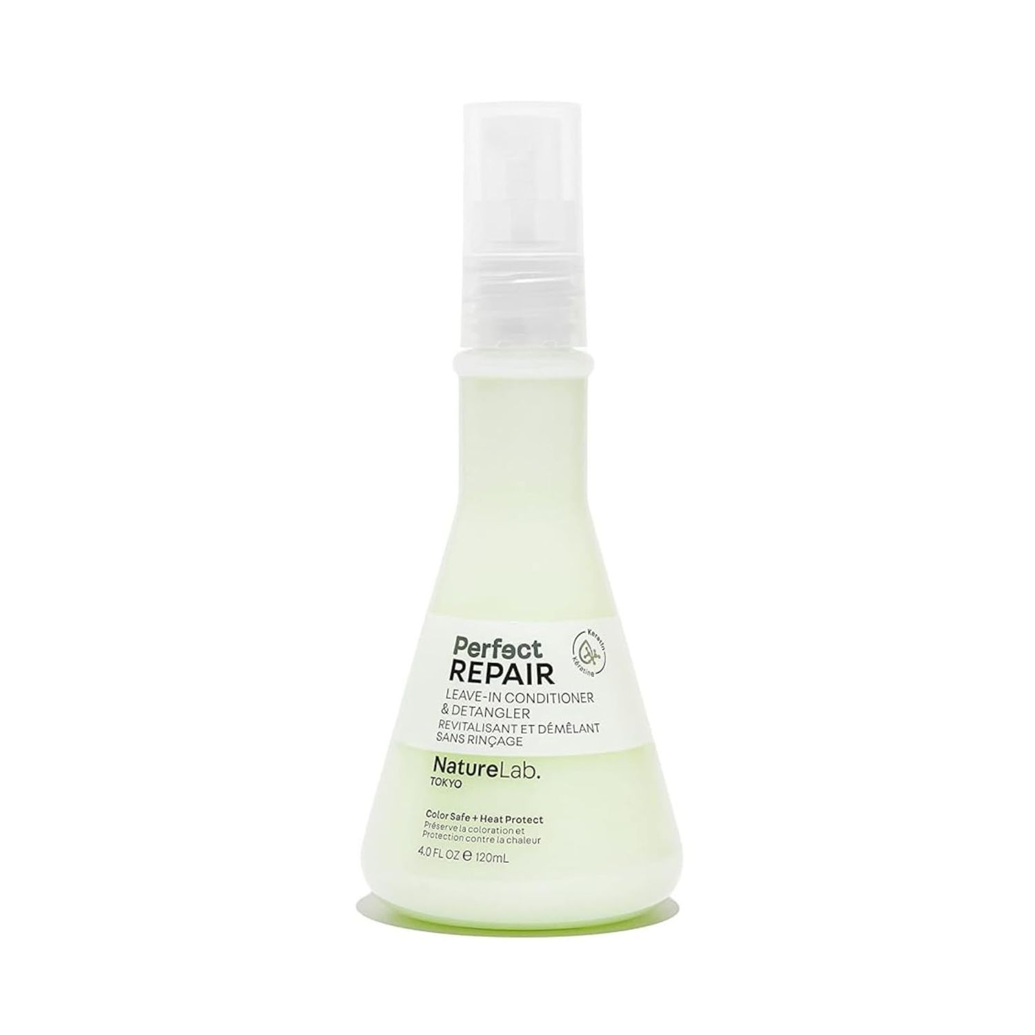 NATURELAB. TOKYO Perfect Repair Leave-In Conditioner &amp; Detangler: Heat Protection, Color Safe, Protect Against Future Damage | 4 FL OZ / 120 ML