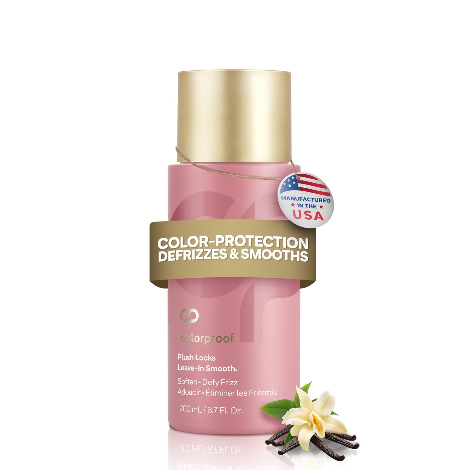 ColorProof Evolved Color Care Plush Locks Leave-in Smooth, Anti- Frizz Smoothing Lotion, Protects &amp; Reduces Blow Dry Time, Controls Frizz &amp; Adds Shine, Sulfate-Free, Vegan, 6.7fl oz