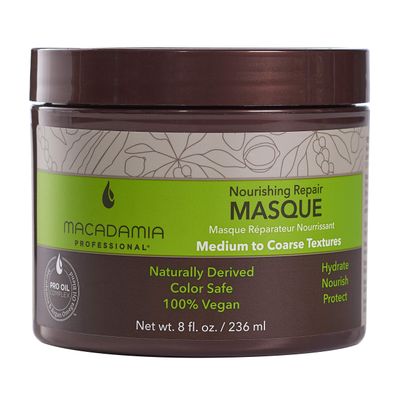 Macadamia Professional Hair Care Sulfate &amp; Paraben Free Natural Organic Cruelty-Free Vegan Hair Products Nourishing Repair Hair Masque-Replenishes Moisture, Strengthens &amp; Improves Elasticity-8 FL Oz