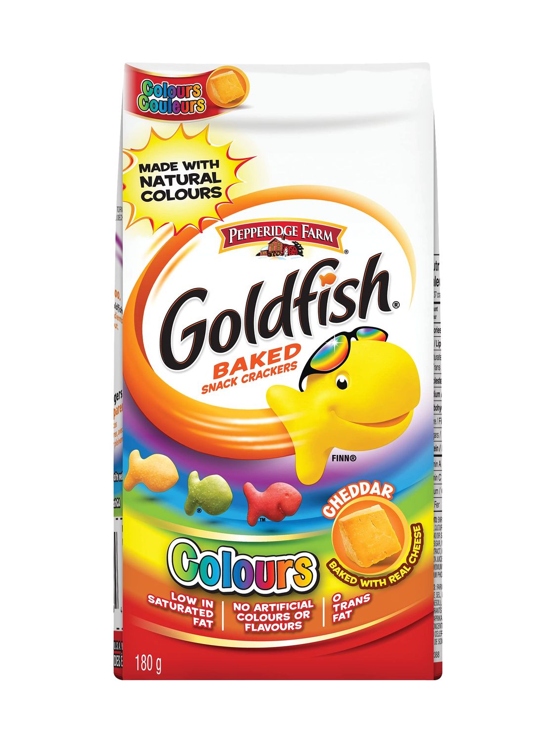 Pepperidge Farm Goldfish Crackers Colours 180g/6.3 oz, Bag