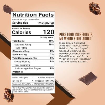 Living Intentions Activated Superfood Nut Blends, Gluten Free, Vegan, Organic, Paleo, Dark Cacao, 4 Ounce