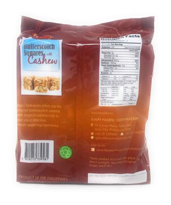 Rgies Buterscotch Sqaures with Cashews 170g, 2 Pack