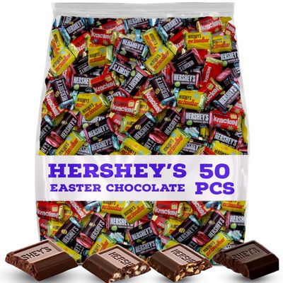 HersheyEaster Chocolate Miniatures Assortment, Individually Wrapped Milk Chocolate, Krackel, Speacial Dark, Mr. Goodbar. 1 lb