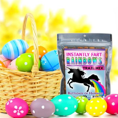 Instantly Fart Rainbows Trail Mix - Funny Unicorn Gift for Kids and Adults, Made in America