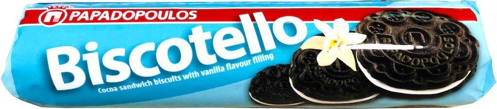 Papadopoulos Biscotello Sandwich Cookie with Vanilla Filling