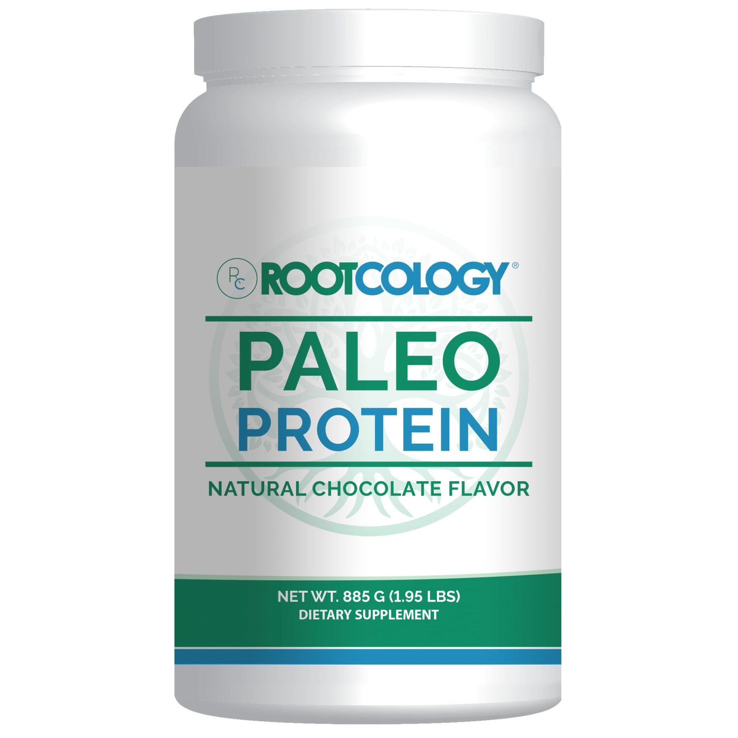 Rootcology by Dr. Izabella Wentz  Paleo Protein  Hydrolyzed Beef Protein Powder 21g Protein per Serving with MCT &amp; Stevia  Dairy-Free and Soy-Free  Natural Chocolate Flavor  885g / 30 Servings