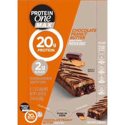 Protein One Max Chocolate Peanut Butter Protein Bars 8 Count