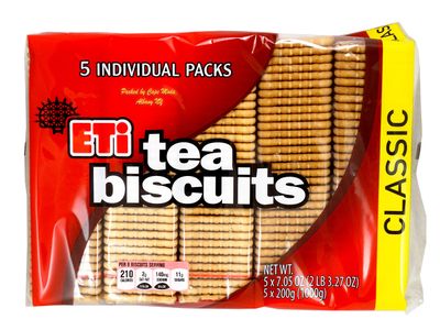 Eti Tea Biscuits 5 x 200 packs One Kilo