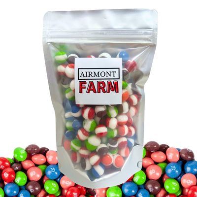 Freeze Dried Candy Wild Berry Rainbow Candy 5oz - Ships In Box - Deliciously Crunchy, Intense Flavor, Lightweight Snack - Resealable Bag (Wild Berry 5oz)
