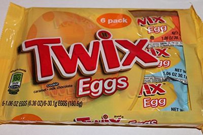 Twix Easter Eggs, 2 Packages of 6 Snack Size Eggs