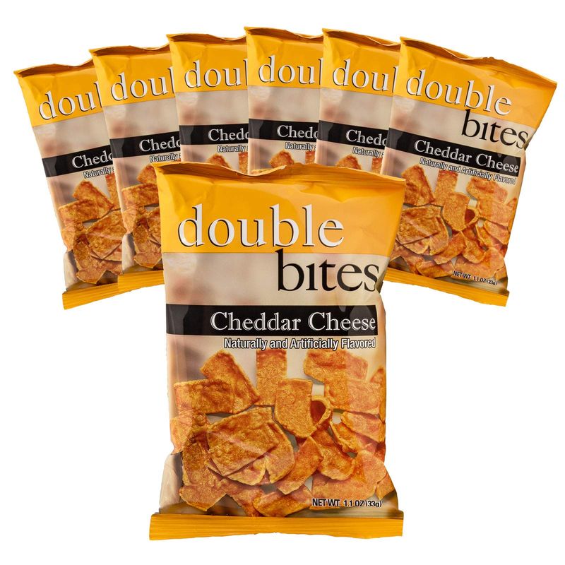 Weight Loss Systems Cheddar Cheese Double Bites High Protein Chips Snacks  Low Carb &amp; Low Calorie Chips, Crunchy Diet Snacks  Gluten-free, Zero Cholesterol Proti Diet Snacks - 7 Packs