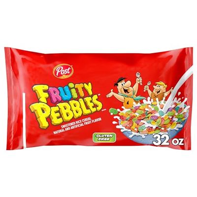 Post Fruity PEBBLES Cereal, 32 OZ Bag