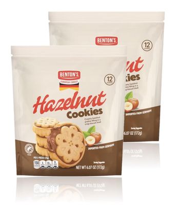Bentons Cookies (Pack of 2, Hazelnut)