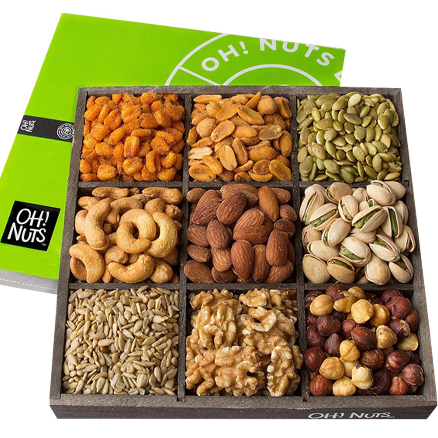 Nuts Gift Basket Mixed Nuts Assortments  9 Variety Mixed Nuts by Oh Nuts