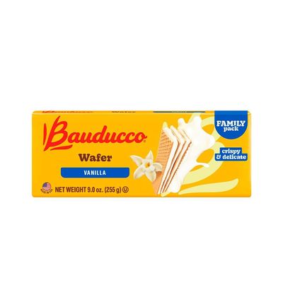 Bauducco Vanilla Wafers - Crispy Wafer Cookies With 3 Delicious, Indulgent, Decadent Layers of Vanilla Flavored Cream - Delicious Sweet Snack or Dessert - 9.0 oz (Pack of 1)