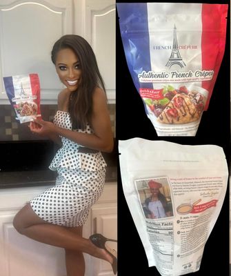 Gourmet Crpe Mix By French Crperie - Authentic Recipe by French Owner, Natacha - Quick &amp; Easy - Perfect for Breakfast, Lunch, or Snack