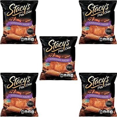 Stacy&#39;s Cinnamon Sugar Flavored Pita Chips, 7.33 Ounce (Pack of 5)