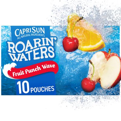 Capri Sun Roarin&#39; Waters Fruit Punch Ready-to-Drink Juice (10 Pouches)