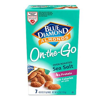 Blue Diamond Almonds, Oven Roasted, Sea Salt, 7 ct