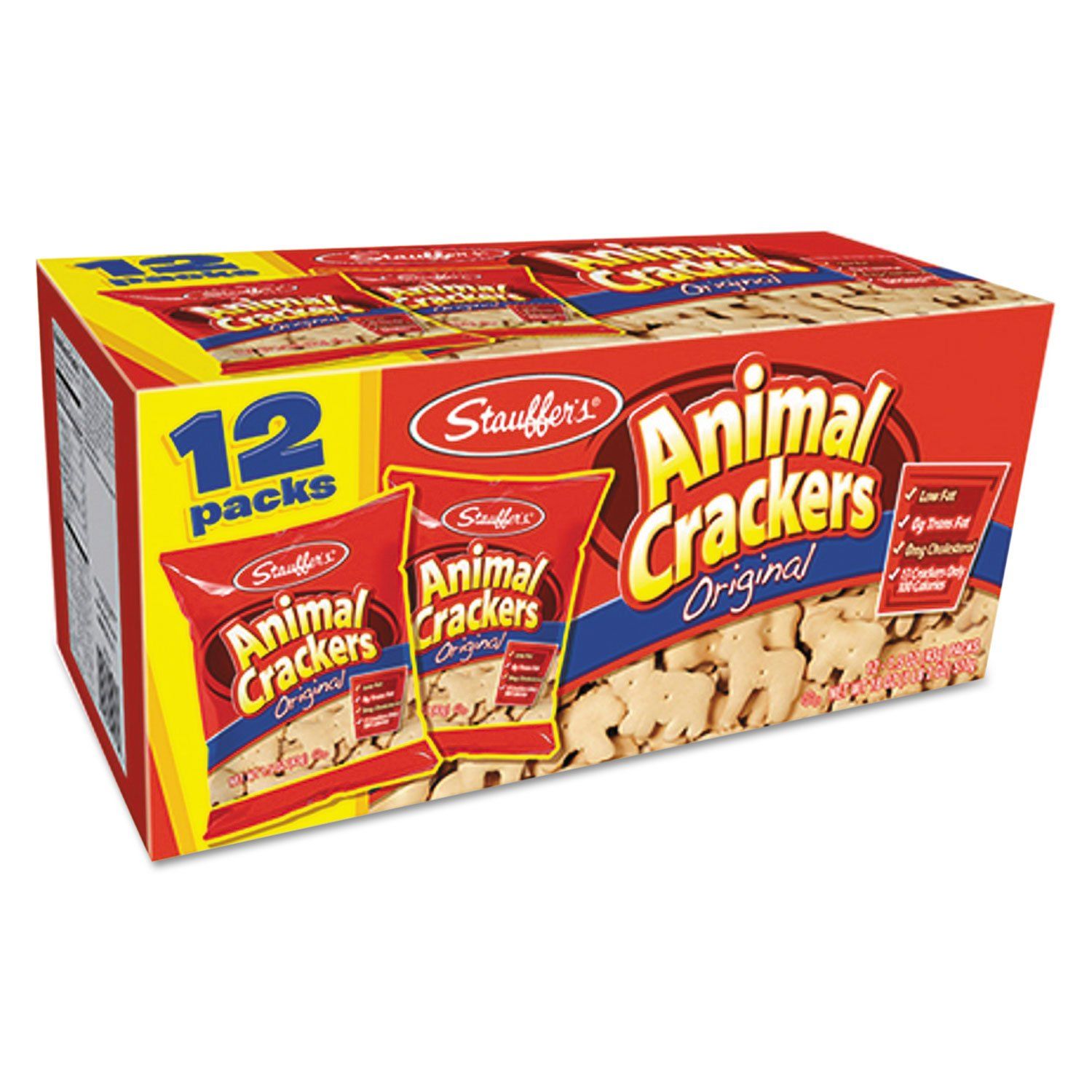 Stauffer&#39;s Animal Crackers Original, 1.5 oz (pack of 12), Net Weight 18 Oz