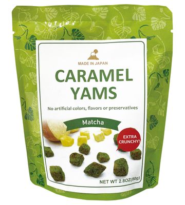 Caraimo Sweet Potato Snack by e-to  Made in Japan  No Artificial Flavors, Colorings, or Preservatives  Kyushu Sweet Potatoes (1 pack, Matcha)