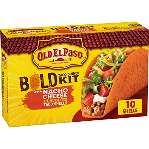 Old El Paso Stand &#39;N Stuff Bold Nacho Cheese Flavored Taco Dinner Kit, 9.5 oz.