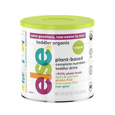Else Nutrition Toddler Formula 12-36 mo., Plant Based Toddler Nutritional Drink - Soy &amp; Dairy Free, Lactose Free - Complete Baby Formula (12-36 mo.), Protein Powder w/ 20 Vitamins (22oz, 1-Pack)