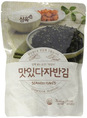 Sahmyook Seasoned Laver Snack (Seaweed Rice Seasoning w/ Sesame Seeds), 2.47 Ounce (1 Pack)