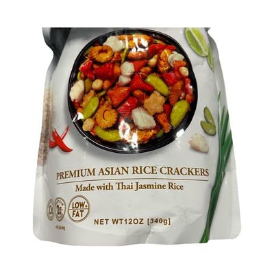 KUNIN Rigato mix, premium Asian rice crackers, made with Thai jasmine rice, 12 oz