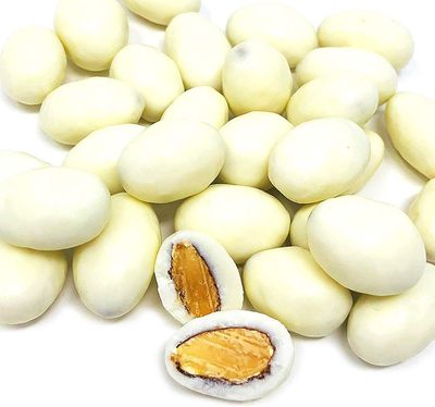 SweetGourmet Yogurt Covered Almonds  Fresh Roasted Almonds  1 Pound