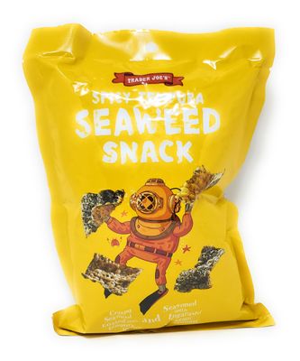 Trader Joe's Spicy Tempura Seaweed Snack 2.1oz/60g (Pack of 3)