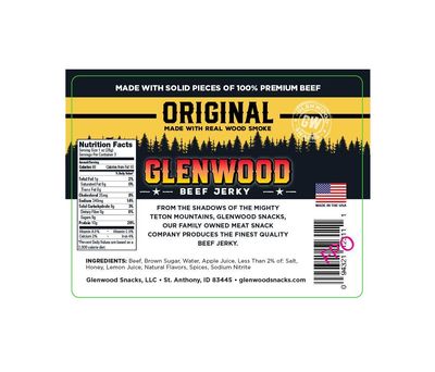 Glenwood Jerky 10oz 100% Beef Jerky (ORIGINAL)