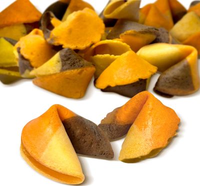 52USA Fortune Cookies, Approx. 100pcs, 3-in1 Flavor, Fortune Cookies Individually Wrapped Bulk, Fresh Cookies, (Original, Chocolate, Orange) Flavor, 16oz